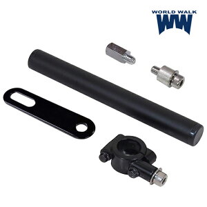 WW製/ワールドウォーク フォルツァMF13用スマートフォンマウントバー 車種専用設計 カチオン塗装仕上げ ブラック 取付 クランプバー ボルト付き バイク スマホ 外装 カスタムパーツ HONDA お買