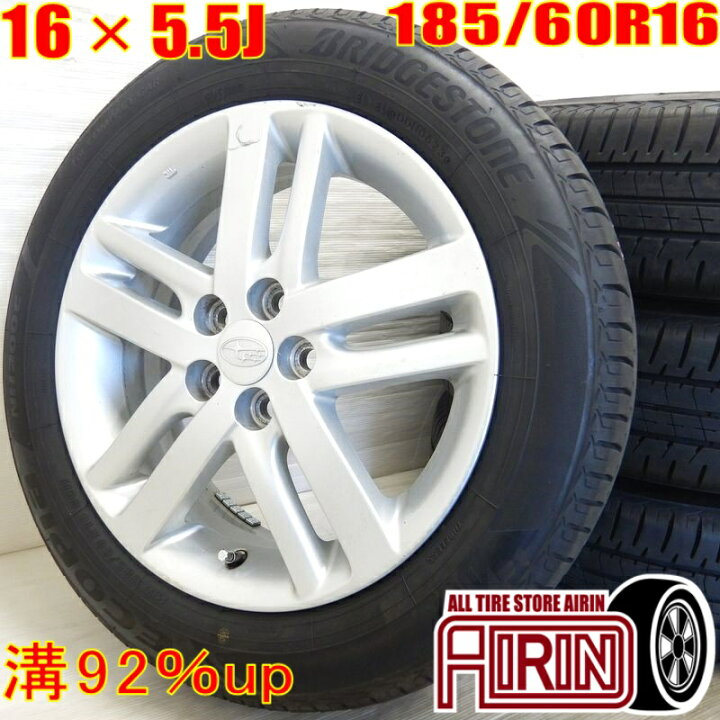 楽天市場】中古 185/60R16 タイヤホイール 4本セットBRIDGESTONE 