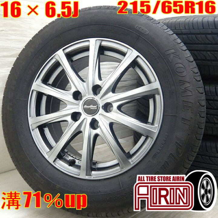 楽天市場】中古 215/65R16 タイヤホイール 4本セットKENDA KOMET plus 