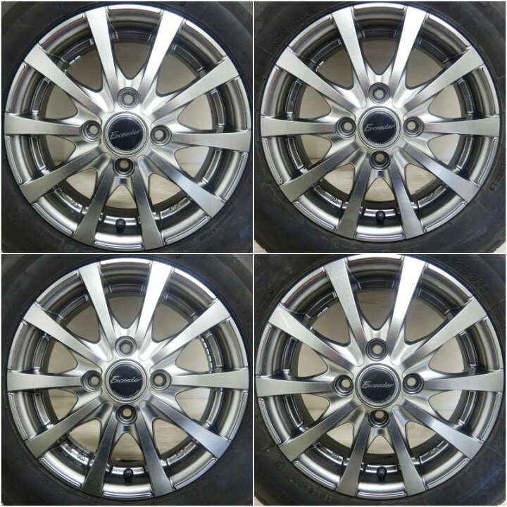 楽天市場】【ﾏﾗｿﾝ限定 ﾎﾟｲﾝﾄ10倍】中古 145/80R13 タイヤホイール 4本 