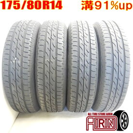 【ポイント10倍!!お買い物マラソン限定】中古 175/80R14 BRIDGESTONE NEXTRY 夏タイヤ 4本セットクラウンコンフォート クルー 中古タイヤ タイヤ 14インチ