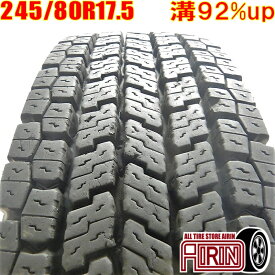 【ポイント10倍!!お買い物マラソン限定】中古 245/80R17.5 133/131J YOKOHAMA ZEN902ZE 冬タイヤ トラック用 1本単品4トン 増トン車 積載車 中型トラック ユニック 中古タイヤ 中古トラックタイヤ スタッドレスタイヤ 17.5インチ