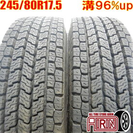 中古 245/80R17.5 133/131J YOKOHAMA ZEN902ZE 冬タイヤ トラック用 2本セット4トン中古タイヤ 中古トラックタイヤ スタッドレスタイヤ 17.5インチ