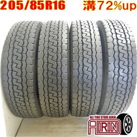 【ポイント10倍!!お買い物マラソン限定】中古 205/85R16 117/115L BRIDGESTONE DURAVIS M804 夏冬タイヤ トラック用 4本セットエルフ中古タイヤ 中古トラックタイヤ 16インチ