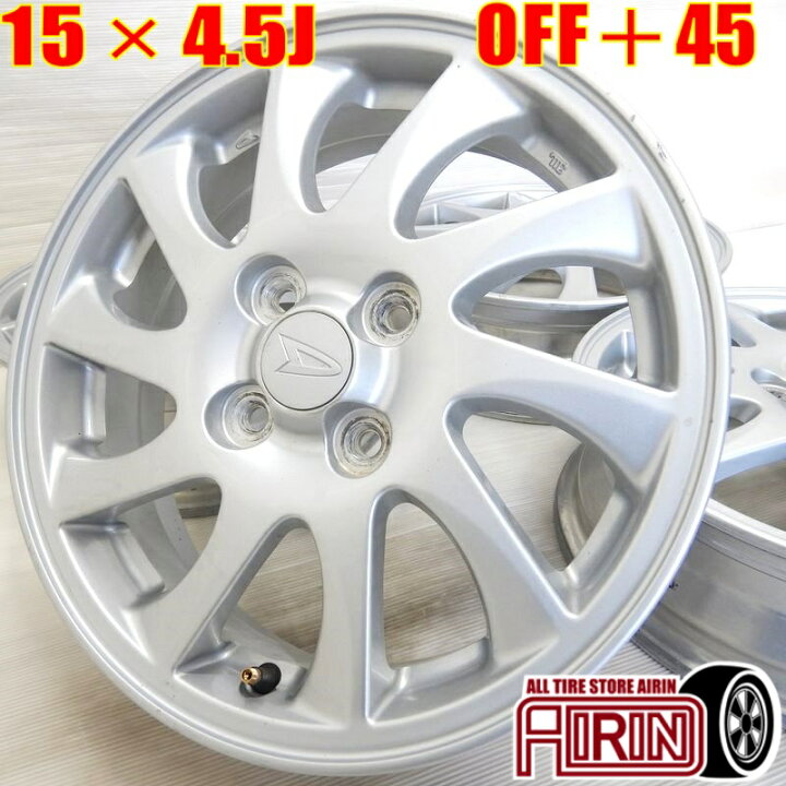 楽天市場】中古 15インチ アルミ ダイハツ タント 純正 エンケイ製 4本 