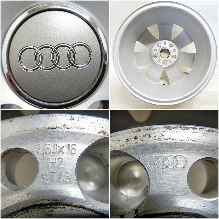 楽天市場】中古 16インチ アルミ アウディ A6 純正 4本セットA4 A4 