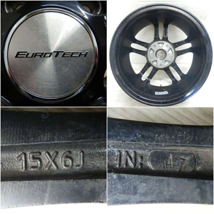 楽天市場】中古 15インチ アルミ EUROTECH ユーロテック STAGE W5 4本 