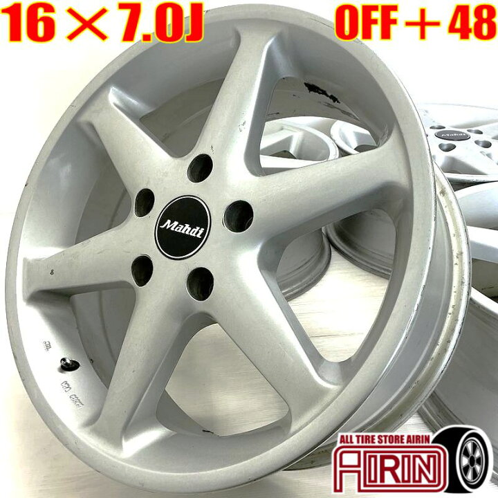 楽天市場】中古 16インチ アルミ Mahdi 4本セットヴェゼル アクセラ 
