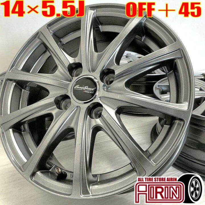 楽天市場】中古 14インチ アルミ Euro Speed ユーロスピード マナレイ 