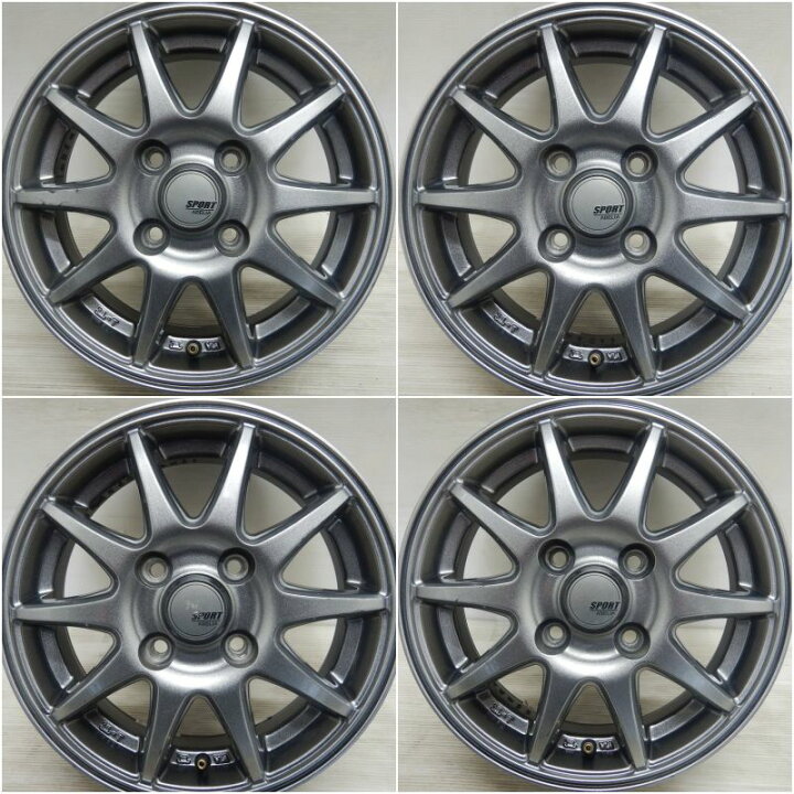 楽天市場】中古 13インチ アルミ SPORT ABELIA 4本セットピクシス 