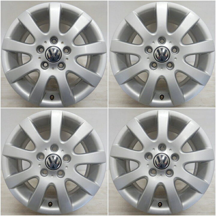 楽天市場】中古 15インチ アルミ フォルクスワーゲン ゴルフV 純正 4本 
