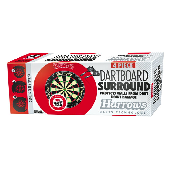 Sale特価 ダーツボード ハードボード ハードダーツ ハローズ 赤 緑 Harrows オフィシャル コンペティション 13 2インチ 自宅 練習 チッププレゼント 21a W新作 送料無料