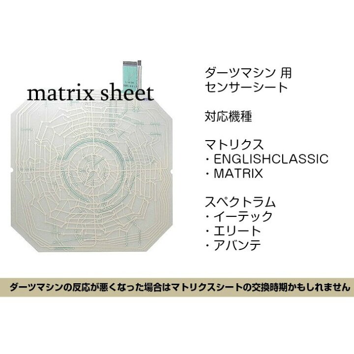 楽天市場】ダーツマシン パーツ マトリックスシート スペクトラム 