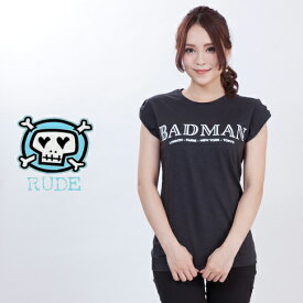 【楽天スーパーセール】Rude ルード レディース Tシャツ 半袖 プリント Tシャツ Badman rlt-bad-151667