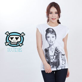 【楽天スーパーセール】Rude ルード レディース Tシャツ 半袖 プリント Tシャツ Cigarette rlt-cig-151559