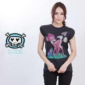 【楽天スーパーセール】Rude ルード レディース Tシャツ 半袖 プリント Tシャツ Fart rlt-far-151670