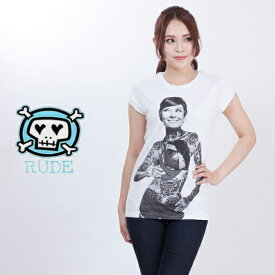 【楽天スーパーセール】Rude ルード レディース Tシャツ 半袖 プリント Tシャツ Venice rlt-ven-151676