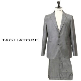 タリアトーレ / TAGLIATORE タリアトーレ スーツ TAGLIATORE スーツ シングル 2つボタンスーツ MONTECARLO モンテカルロ 100%ウール Super110's グレーストライプ