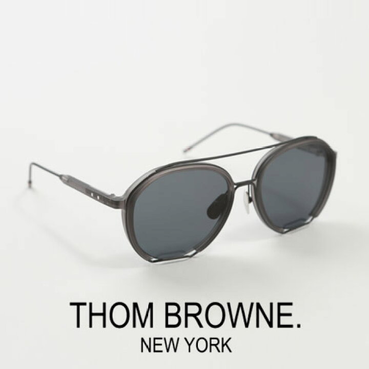 THOM BROWNE トム ブラウン TB 806 A-BLK-SLV マットブラックシルバーw