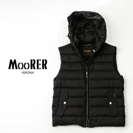 【国内正規品】ムーレー MOORER ダウンベスト KITAMI-S3 メンズ ダウンベスト NERO ブラック 258-82610-08