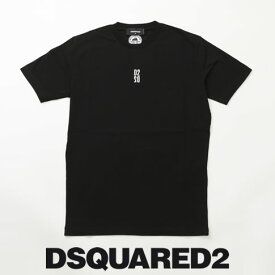 ディースクエアード / DSQUARED2 / ディースクエアード 半袖 Tシャツ D2ロゴ反転＆バックプリント クルーネックTシャツ D2 T-Shirt カットソー ブラック s74gd0803-900
