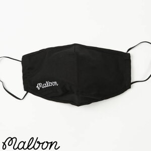 yz Malbon Golf }{ St }XN Face Mask Black Cotton Canvas ubN m-7096-blk-os