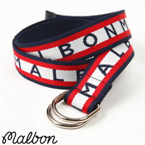 �y���������z Malbon Golf �}���{�� �S���t �n�h�\�� �E�[�u�� �W���J�[�h �x���g Hudson Woven Jaquard Belt NAVY/RED �l�C�r�[x���b�h m-7676-nvy-red