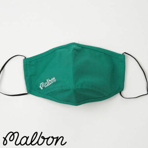 �y���������zMalbon Golf �}���{�� �S���t �}�X�N Face Mask Green Cotton Canvas �O���[�� mgc-6001-grn-os