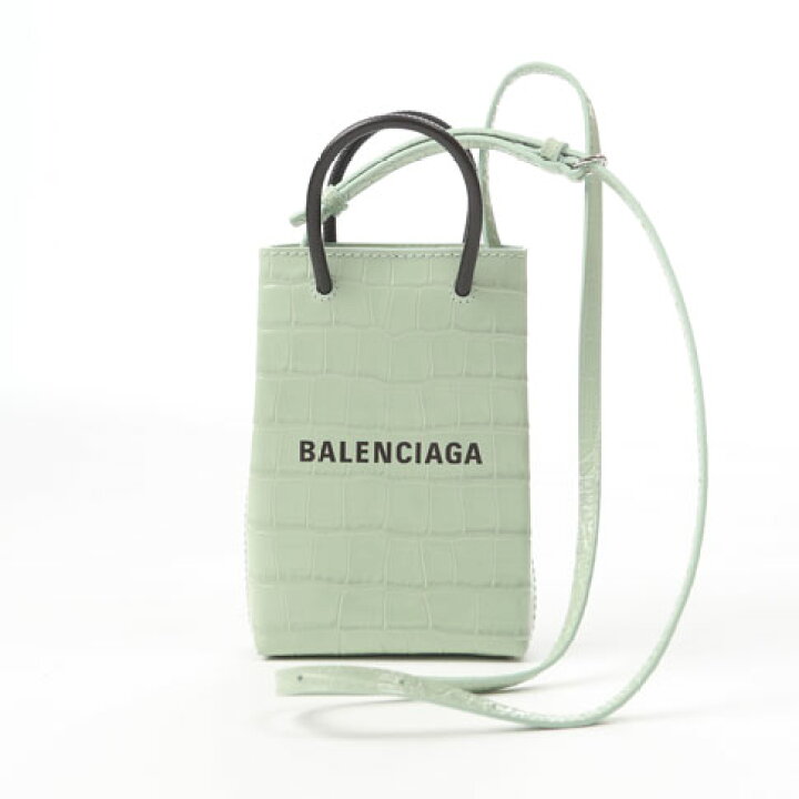 楽天市場】BALENCIAGA バレンシアガ ショッピング フォン ホルダー 