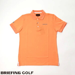 yIzu[tBO St N[YC BRIEFING GOLF |Vc BRIEFING^bNS MENS BASIC POLO CR 040 ORANGE IW brg221m64-040