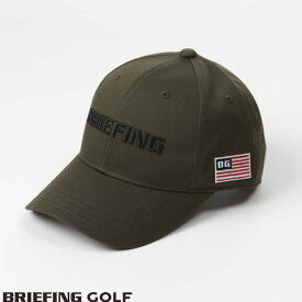 【あす楽】【送料無料】ブリーフィング ゴルフ BRIEFING GOLF ベーシック キャップ 定番ロゴ刺繍 MENS BASIC CAP 067 OLIVE オリーブ brg231m67-067