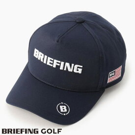 【あす楽】【送料無料】ブリーフィング ゴルフ BRIEFING GOLF フロントパネル キャップ 定番ロゴ刺繍 MENS FRONT PANEL CAP 076 NAVY ネイビー brg241m93-076