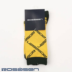 【3,000円以上ご注文で送料無料!】ROSASEN ロサーセン【メンズ 靴下】【メンズ ソックス】モノグラム レギュラー丈ソックス イエロー 正規品 046-49932-32