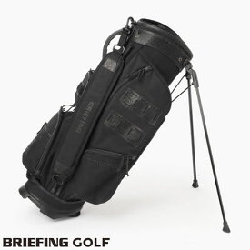 【あす楽】【送料無料！】ブリーフィング ゴルフ BRIEFING GOLF CR-9 スタンドキャディバッグ レザーパッチ CORDURA（R） TRUELOCK｣ファブリック 8.5型 4分割 BRG233D01 010 BLACK CR-9 ブラック brg233d01-010