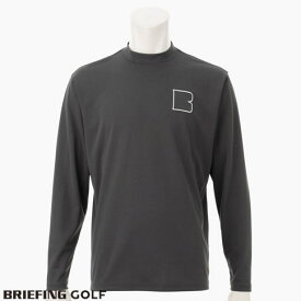 【楽天スーパーセール】【送料無料！】ブリーフィング ゴルフ BRIEFING GOLF バックロゴ リラックスフィット モックネック 長袖シャツ MENS B TOUR LS MOCK NECK RELAXED FIT グレー brg233m20-014