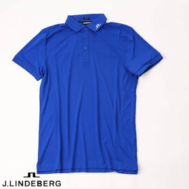 【あす楽】【送料無料！】 J.LINDEBERG GOLF（ジェイリンドバーグ ゴルフ））SUMMER HOLIDAY COLLECTION 背面 JLブリッジ 切り替えポロシャツ KV REGULAR FIT POLO 4WAYストレッチ ブルー 071-28746-096