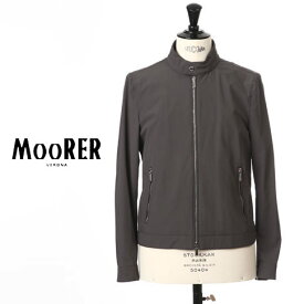 【楽天スーパーセール】【国内正規品】MOORER / ムーレー メンズ ストレッチナイロン ライダースジャケット VANGI-KN (ヴァンギ) ASFALTO アスファルト 434-97701-05