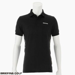 yyVX[p[Z[zyIzu[tBO St BRIEFING GOLF |Vc TChBRIEFINGSe[v MS SIDE LOGO LINE POLO 010 BLACK ubN brg231m05-010