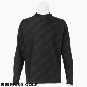 yIzu[tBO St BRIEFING GOLF nClbNVc I[o[TCY bVWK[hn BRIEFINGS CE MENS BIAS LOGO LS MOCK NECK RELAXED FIT ubN brg241m16-010