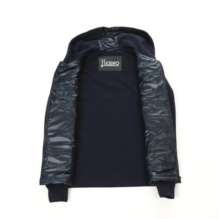 楽天市場】HERNO ヘルノ メンズ スウェットパーカーxウルトラライト  