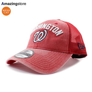 �j���[�G�� 9TWENTY ���b�V���L���b�v ���V���g�� �i�V���i���Y MLB RUGGED-TEAM TRUCKER MESH CAP RED NEW ERA WASHINGTON NATIONALS