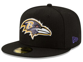 NEW ERA BALTIMORE RAVENS 【BEVEL/BLK】 ニューエラ ボルチモア レーベンズ 59FIFTY フィッテッド キャップ FITTED CAP [帽子 キャップ HAT ハット 16_9_3FIT 16_9_4]