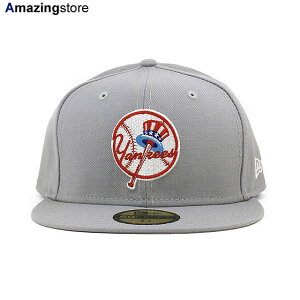 �j���[�G�� �L���b�v 59FIFTY �j���[���[�N �����L�[�X MLB 1946 COOPERSTOWN TEAM BASIC FITTED CAP GREY NEW ERA NEW YORK YANKEES �X�q �O���[ BIG_SIZE 25_5RE_0502