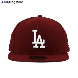 ニューエラ キャップ 59FIFTY ロサンゼルス ドジャース MLB TEAM BASIC FITTED CAP CARDINAL WHITE NEW ERA LOS ANGELES DODGERS メンズ レディース 帽子 カーディナル BIG_SIZE /BUR 24_2RE_2_22