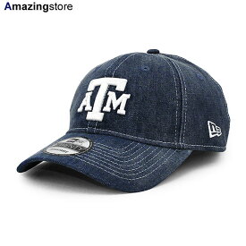 ニューエラ キャップ 9TWENTY ストラップバック テキサス A＆M アギーズ NCAA DENIM DRIFT STRAPBACK CAP NEW ERA TEXAS A&M AGGIES 帽子 メンズ レディース 男女兼用 デニム /NAVY 23_12RE_12_19