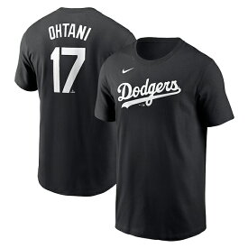 海外取寄 大谷翔平モデル NIKE Tシャツ ロサンゼルス ドジャース PLAYER NAME&NUMBER T-SHIRT BLACK ナイキ LOS ANGELES DODGERS 23_12_MLB