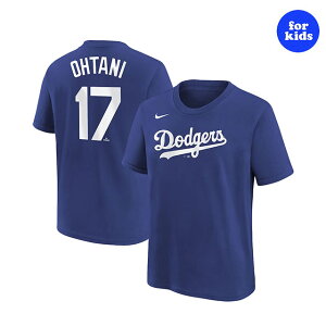��J�ĕ����f�� �C�O��� NIKE �i�C�L �q���p T�V���c ���T���[���X �h�W���[�X MLB YOUTH NAME&NUMBER T-SHIRT ROYAL BLUE NIKE LOS ANGELES DODGERS [23_12_MLB]
