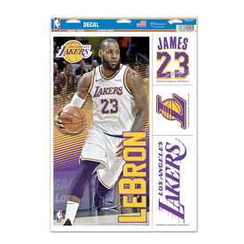 ウィンクラフト ステッカー レブロン ジェームスモデル ロサンゼルス レイカーズ 【NBA LOS ANGELES LAKERS LEBRON JAMES DECAL】 WINCRAFT [for3000 2020 NBA FINALS 21_1RE]