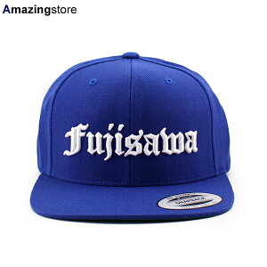 JAPAN CITY-SERIES FUJISAWA OLD ENGLISH SNAPBACK CAP ROYAL BLUE ���� �I�[���h�C���O���b�V�� �X�i�b�v�o�b�N�L���b�v ���C�����u���[ �X�q �����Y �E�B�����Y