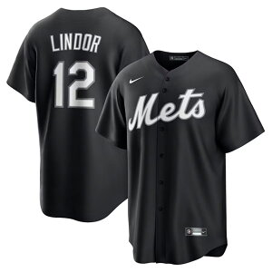 tVXR h[Af CO NIKE vJjtH[ j[[N bc 2025 MLB LIGHTS OUT REPLICA PLAYER JERSEY BLACK iCL NEW YORK METS FRANCISCO LINDOR W[W ubN